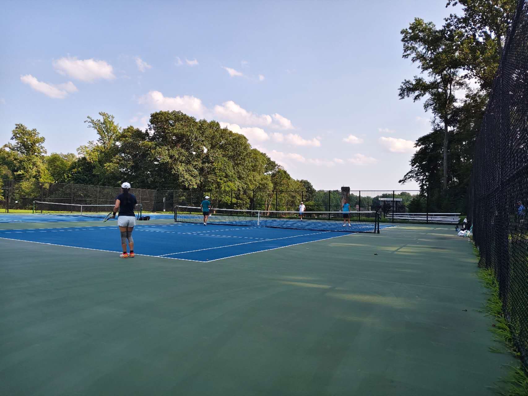 All in Tennis matches running across outdoor courts