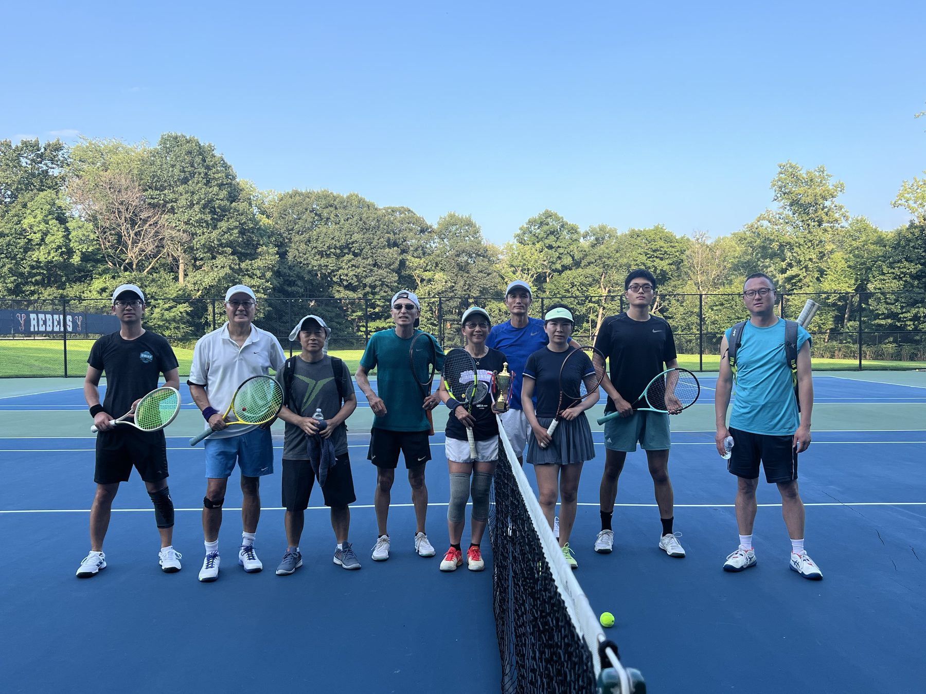 All in Tennis summer tournament group photo