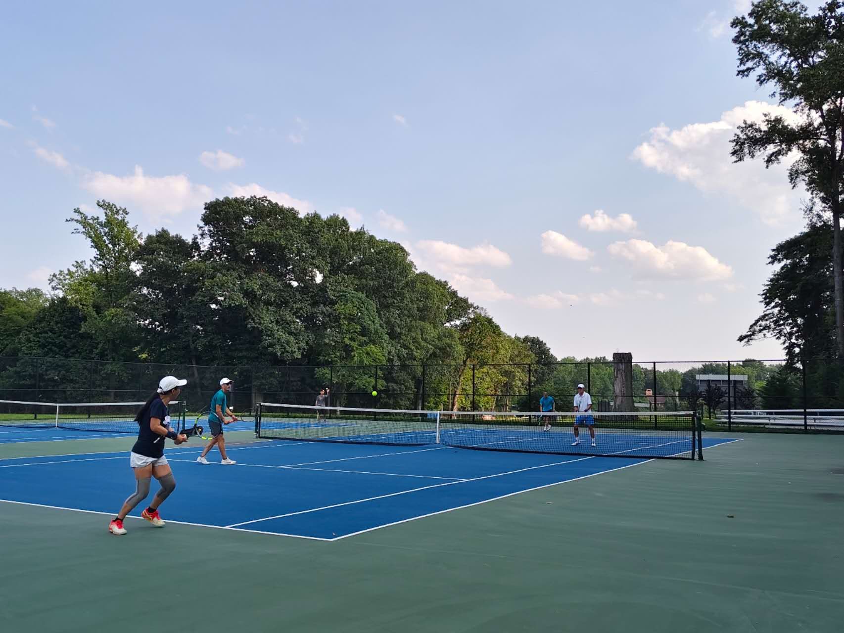 Mixed doubles rally